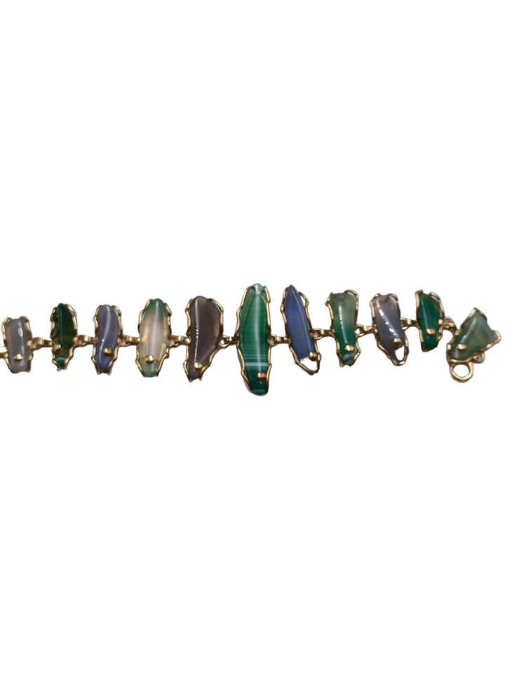 FINE COLLEZIONE - Bracciale su agata verde