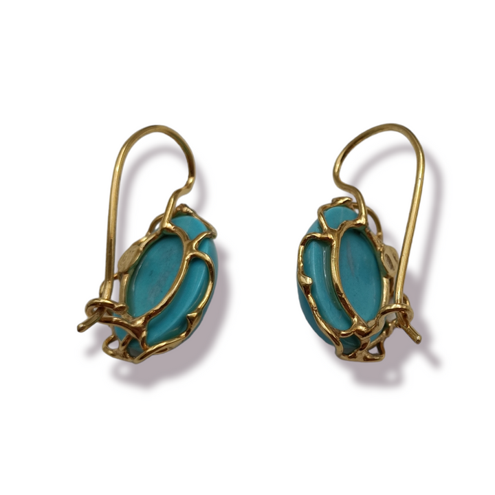 END OF COLLECTION - Turquoise paste earrings